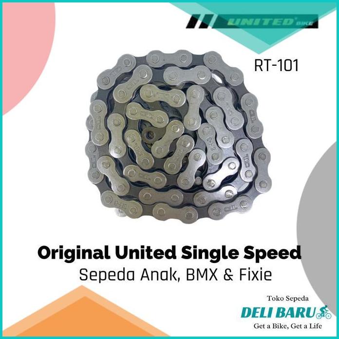 Rantai sepeda anak BMX merk united 20JVLZ3 accessories  suku c