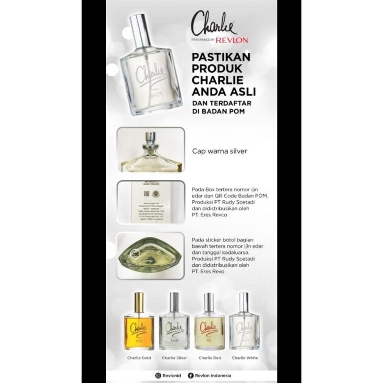 Revlon Charlie Fragance Edt 100Ml / Charlie Parfum / Charlie Parfum Kemasan Baru 12.12