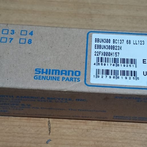 bb bottom bracket shimano un300 123 sepeda mtb balap 123mm lelalela8187