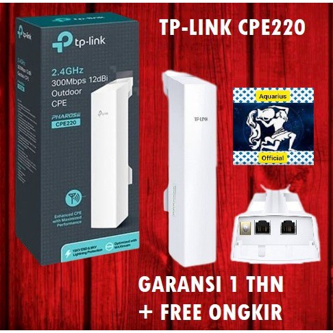 TP-LINK CPE220 300Mbps 12dBi Outdoor CPE Router TP LINK PHAROS CPE220