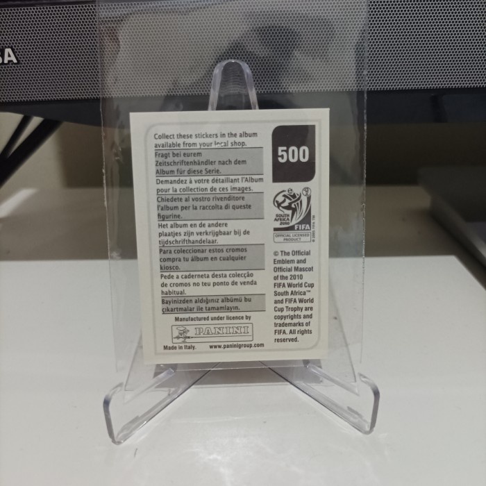 kartu bola stiker panini fifa wc ronaldinho brazil super rare no.500 rerekeke85