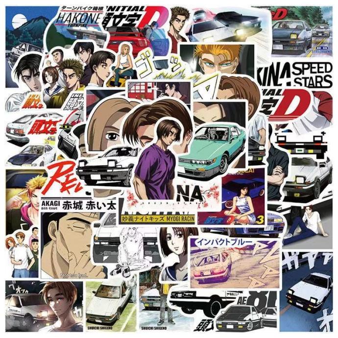 

~@~@~@~@] ID002 Sticker / Stiker Manga Anime Jepang Initial D