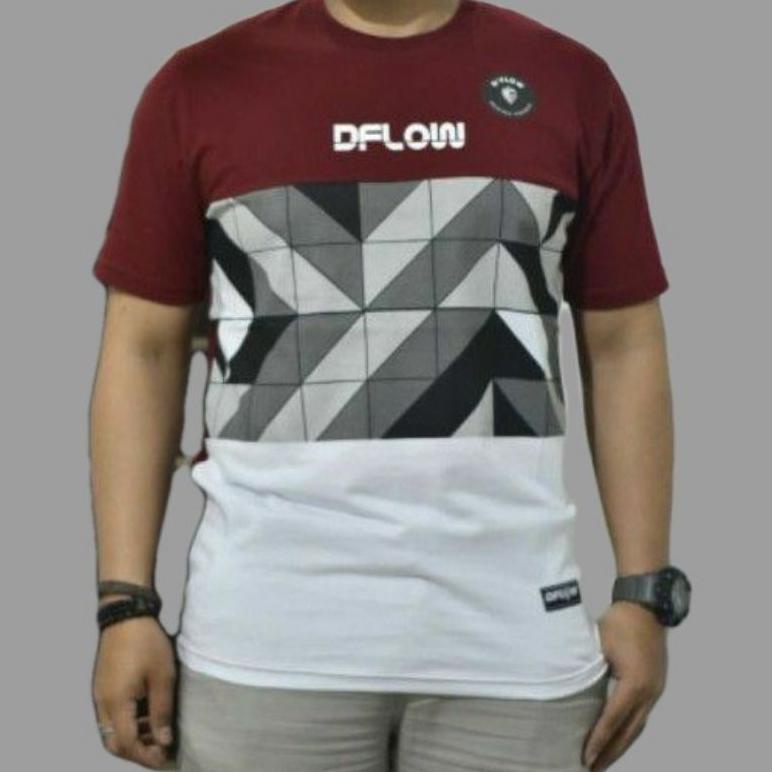 Sale Kaos Distro Pria Original Dflow Free Sticker Cod