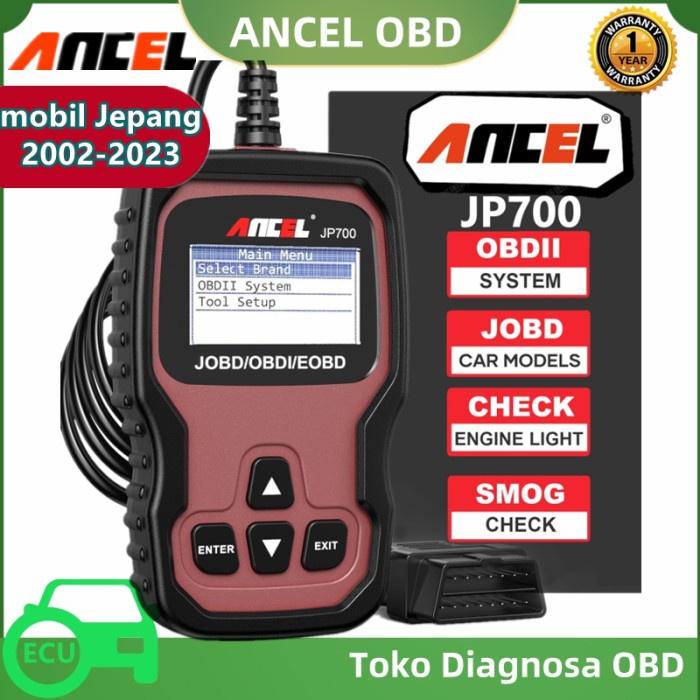 Ancel Jp700 Jobd Obd2 Scanner Mobil Untuk Toyota Nissan Honda Mazda