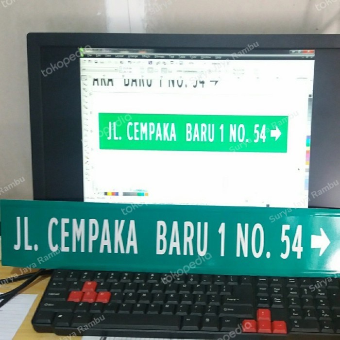 

Promo Plang Nama Jalan Custom Ukuran 10X60Cm