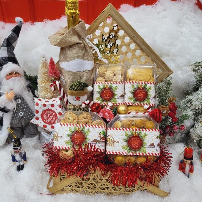

Terlarisss - Paket Dekorasi Hampers Natal Christmas Parcel Kue Kering 459 - Langsung Kirim