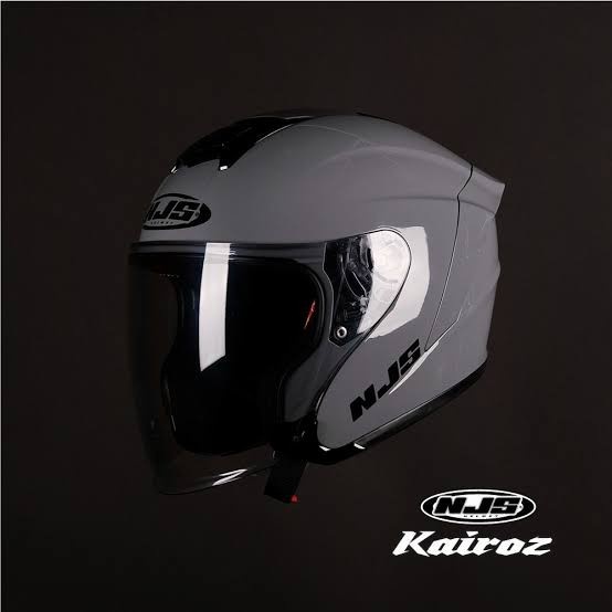 Helm Njs Kairoz Grey Glossy