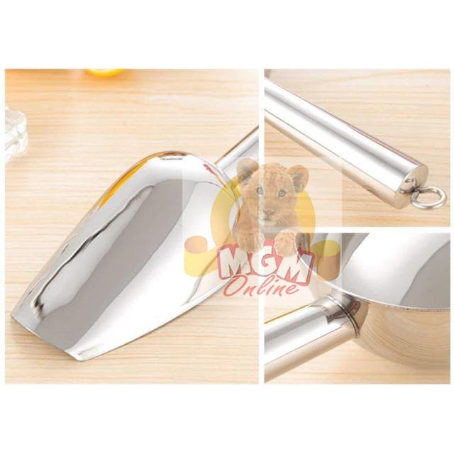 

Sendok Skop Es Batu Stainless 8.5" / 20Cm Skop / Skop Gula