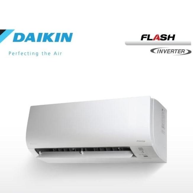 Daikin AC Flash Inverter 1 pk FTKQ25 / FTKQ 25 paket pasang Kualitas Bagus