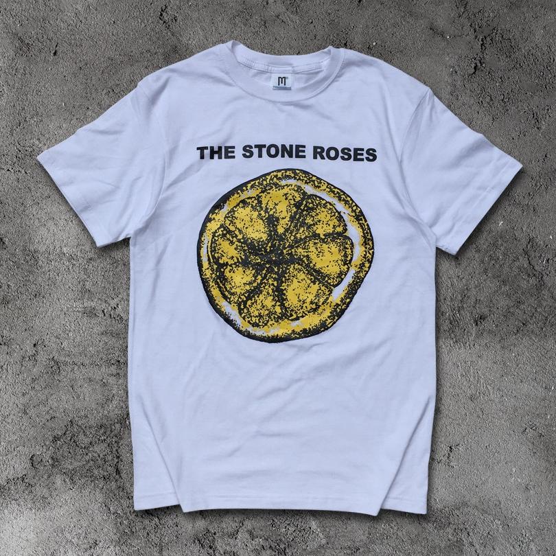 Termurah T-Shirt Kaos Band The Stone Roses Builtup Premium | Kaos Oversize | Kaos Vintage | Band Mer