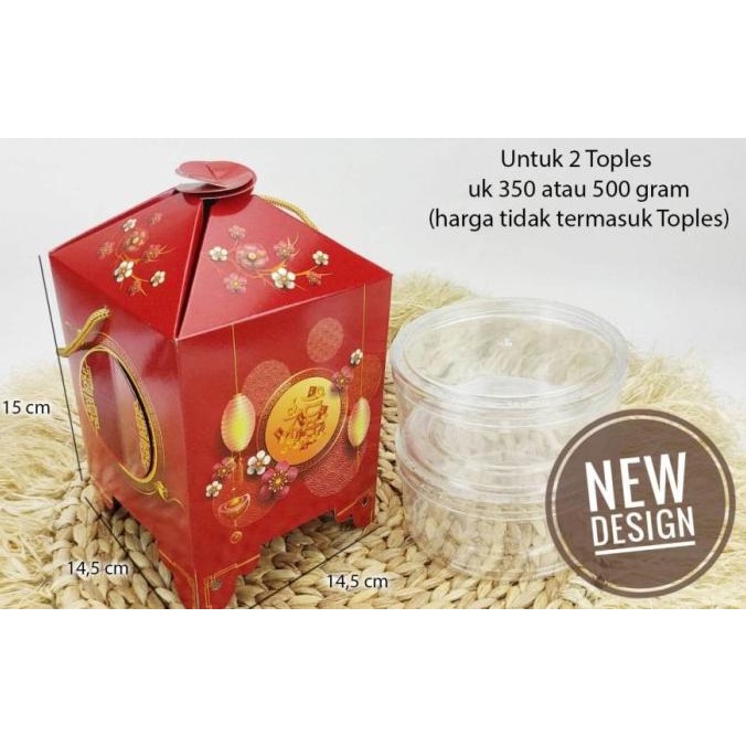 

Box Imlek / Hampers Toples / Dus Kue Kering / Model Tandu Limited Edition