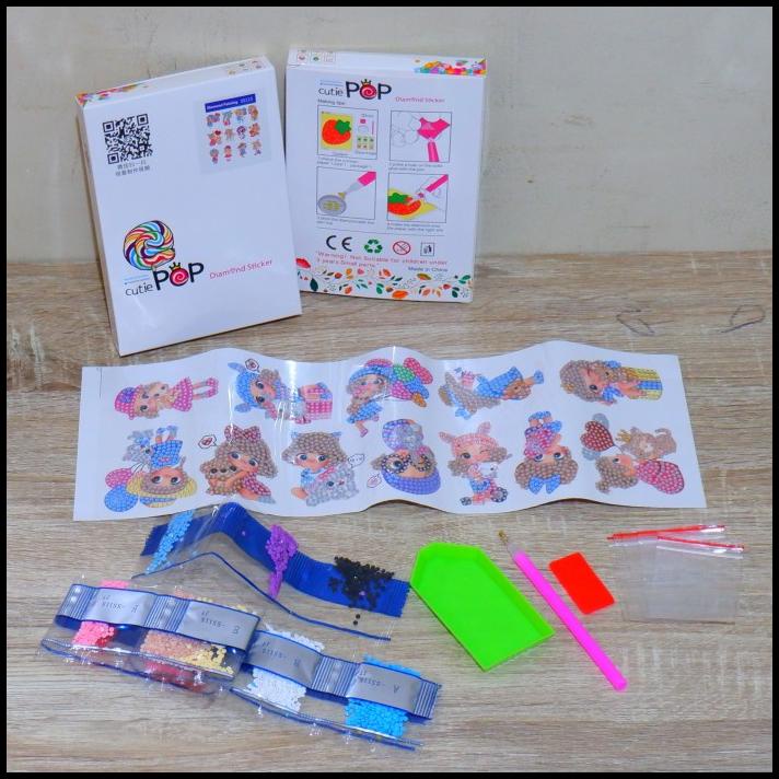 

GRATIS ONGKIR STIKER LUKIS DIAMOND / STICKER FULL DRILL ROUND DIAMOND PAINTING CARTO !!!