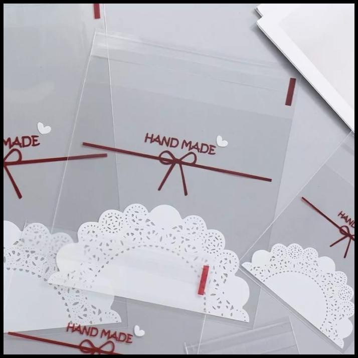 

TERMURAH 10X10CM PLASTIK OPP COOKIES KUE DONUT PERMEN PLASTIK OPP SEAL PEREKAT !!!!!!!