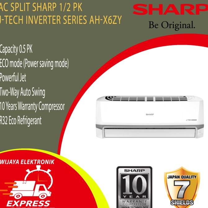 AC SHARP 1/2 PK AC SPLIT SHARP AH-X 6ZY 1/2 PK INVERTER Kode Yp 1140