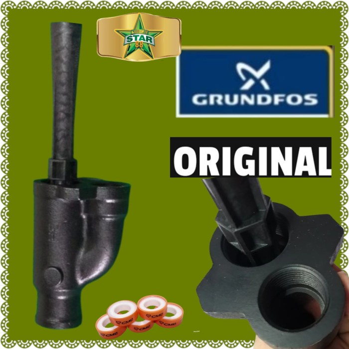 Terbaru Mata Jet Pump Ventury Asli Grundfos Pompa Air Jpd 4-54 5-61 Jd Basic 3 New Original