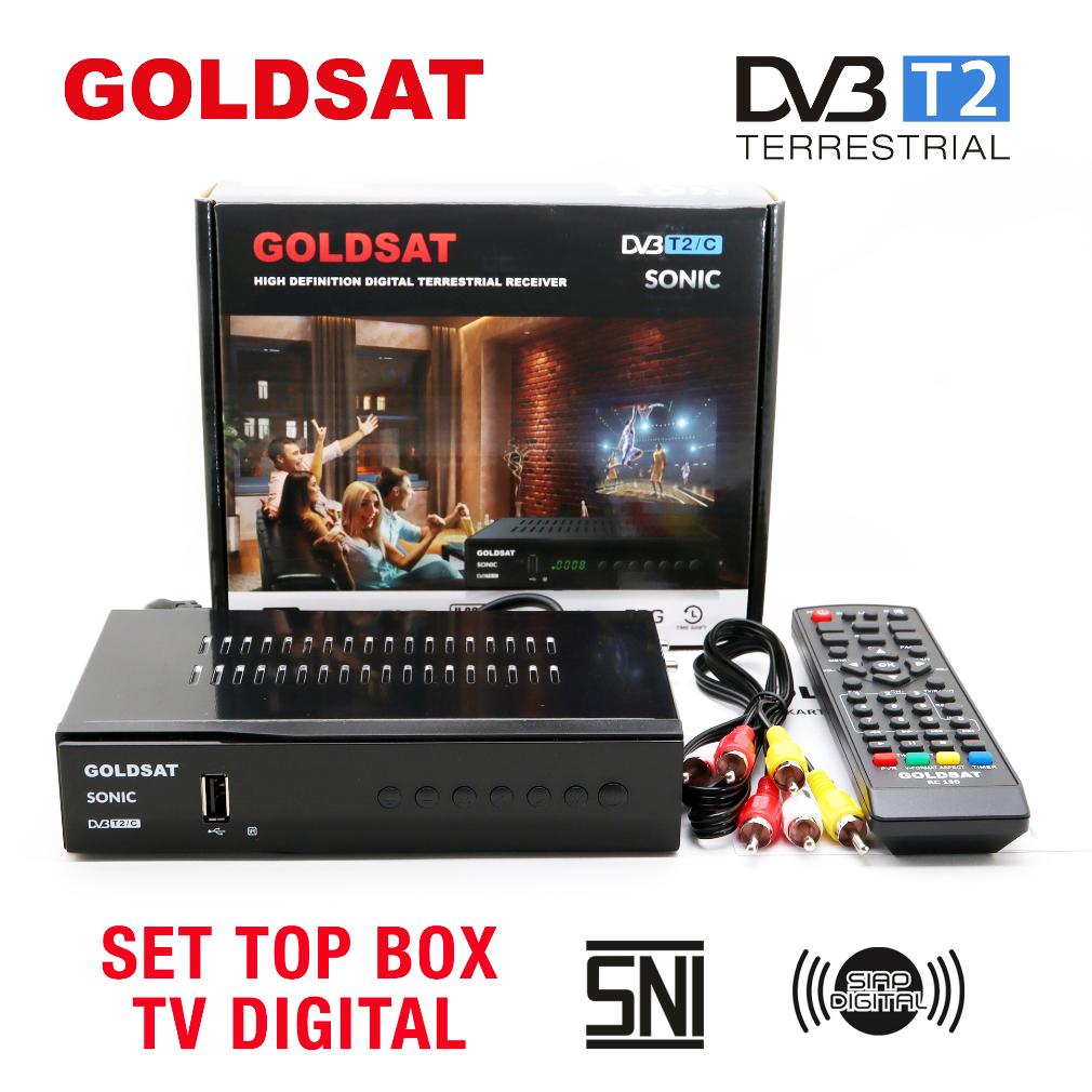 Terbaik Set Top Box Tv Digital Goldsat Sonic Dvb T2  / Receiver Tv Digital Terrestrial