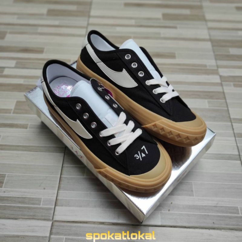 Sepatu Compass X Unkl 347 Low Desain No.5 Size 40 - 43 Black Gum Original BNIB Fullset