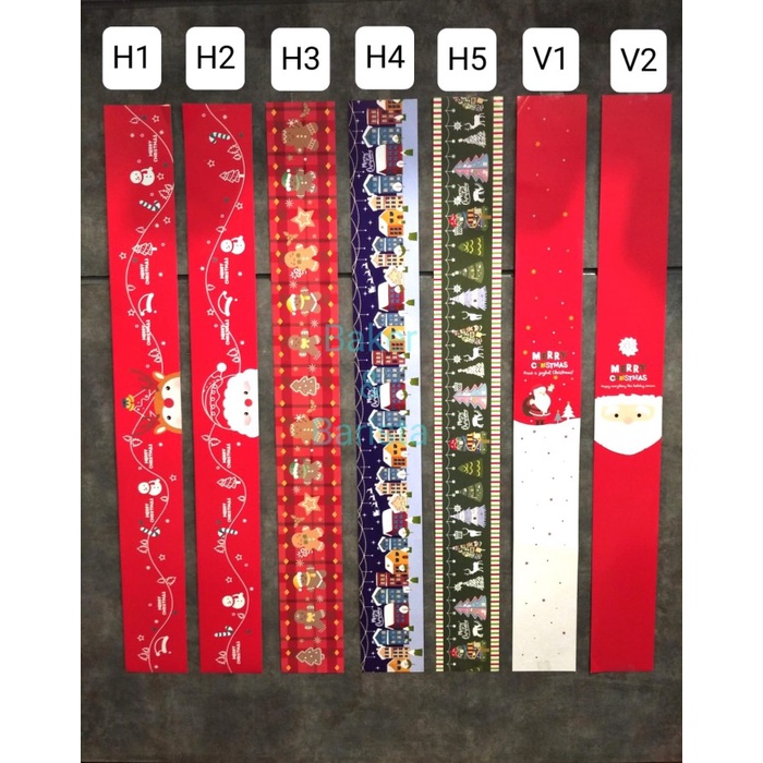 Paper Belt Christmas Paper Belt Natal isi 25pcs hamper box kado