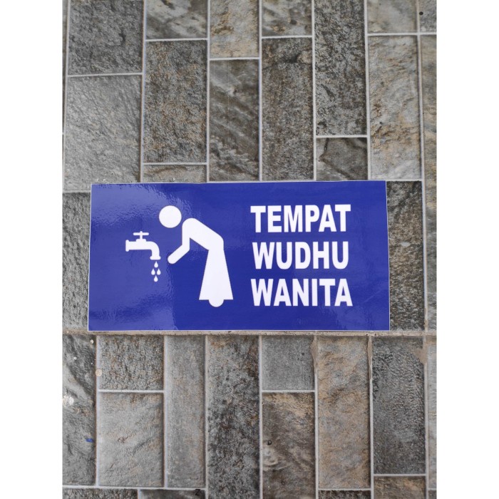 

Terlaris - Stiker Vinyl Tanda Lokasi Tempat Wudhu Wanita Masjid Mushola Sign Offi