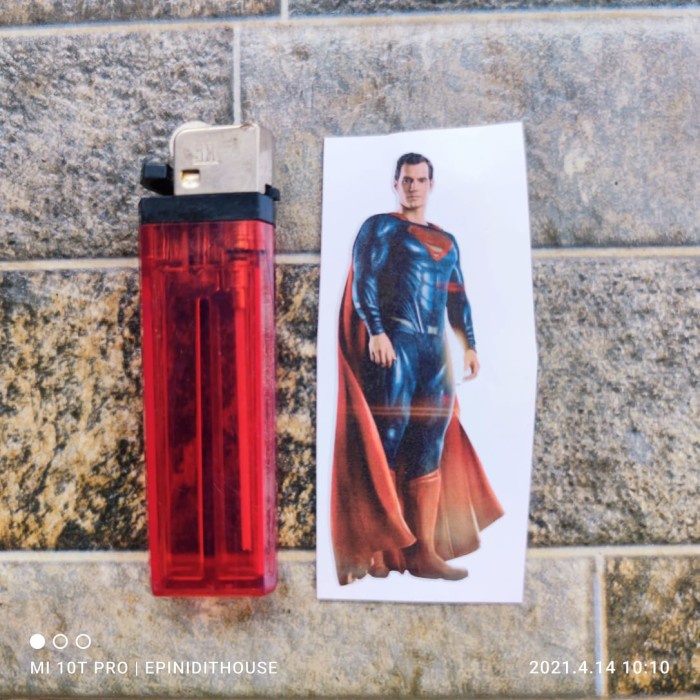 

Terlaris - Stiker Vinyl Superman Black DC Comic Print Cut Warna Sticker HP Laptop