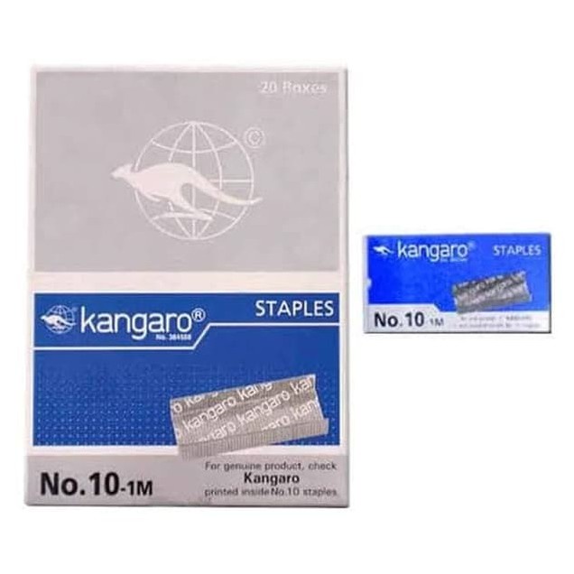 

Isi Stapler Kangaro Kecil No 10 1Kotak Isi 20Pak Kecil/Isi Refill Staples/Isi Hekter