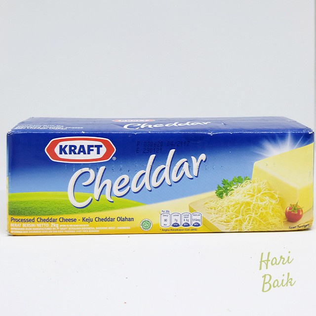 

Keju Cheddar Kraft 2Kg