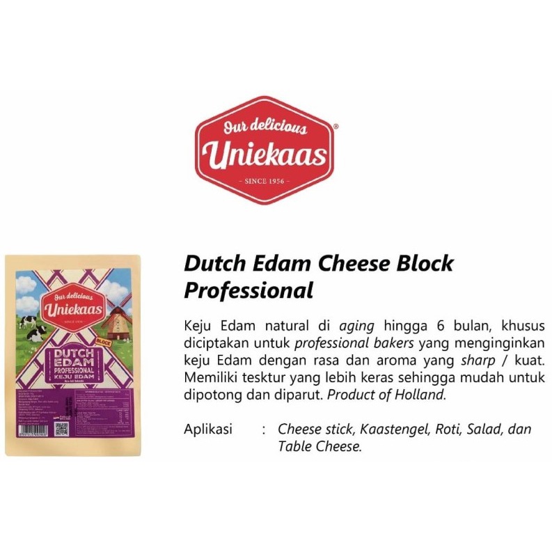 

Keju Blo Edam Professional 1 Kg - Uniekaas