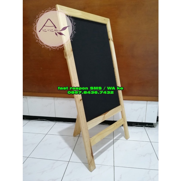 

Stand Chalkboard 100X50 Papan Tulis Kapur Papan Menu Untuk Kafe