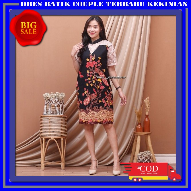 Baju Batik Couple Pasangan Kekinian Bju Kondagan Sepasang Batek Kapel Natalan Batek Kapelan Keluarga