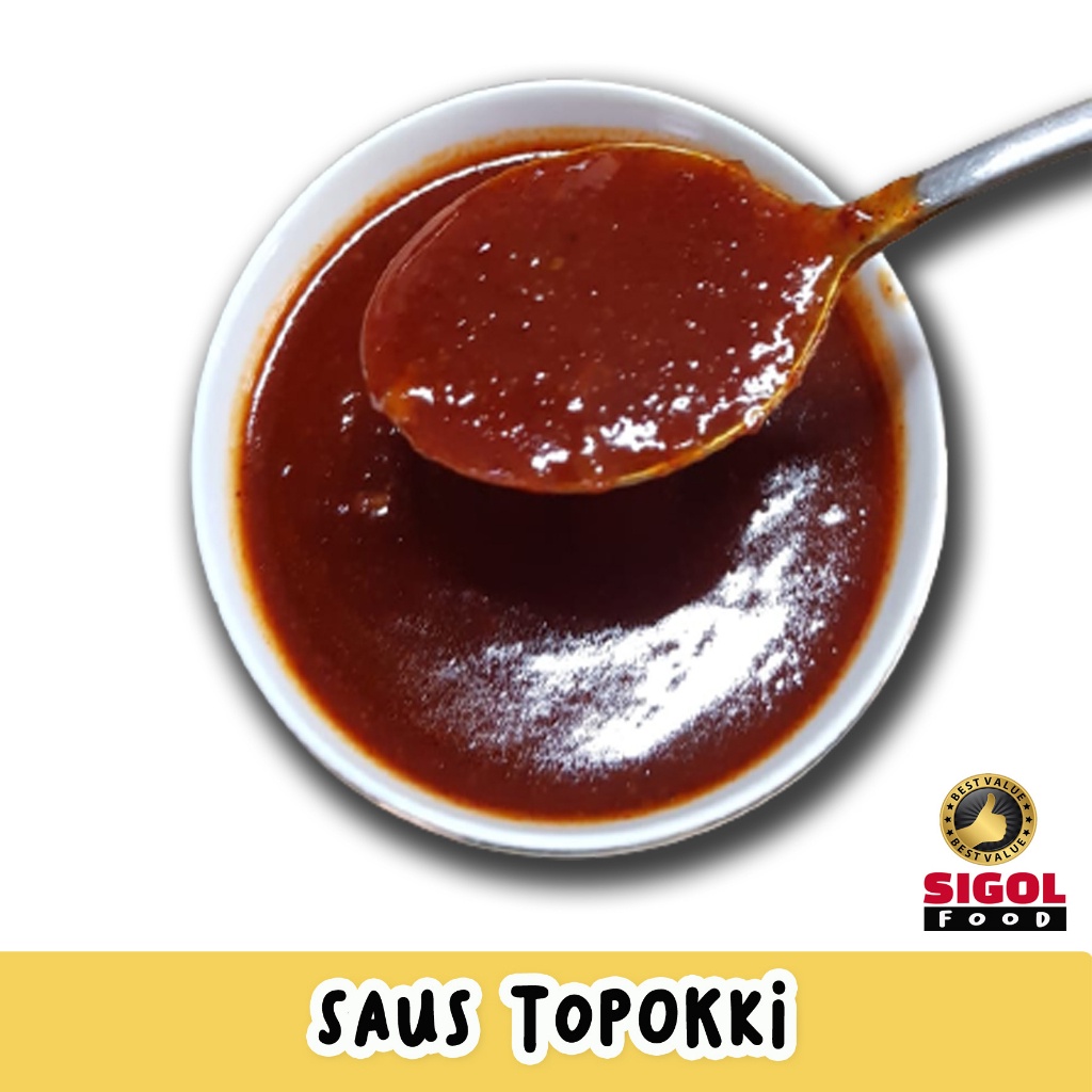 

Bumbu Saus Topokki 1Kg-Saus Gochujang-Saus Serbaguna-Saus Korea, Bumbu Saos, Saus Sambal-Boncabe