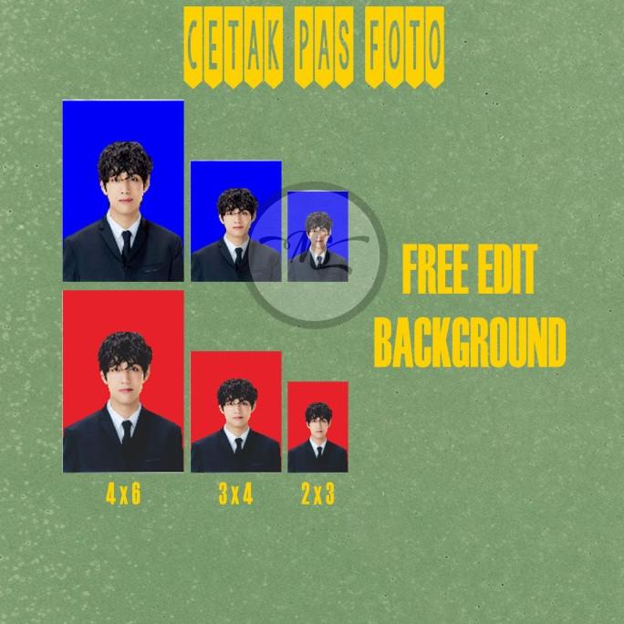 Unggul Jasa Cetak Pas Foto Murah 2X3 3X4 4X6 Silky/Doff Bebas Ganti Backgroun