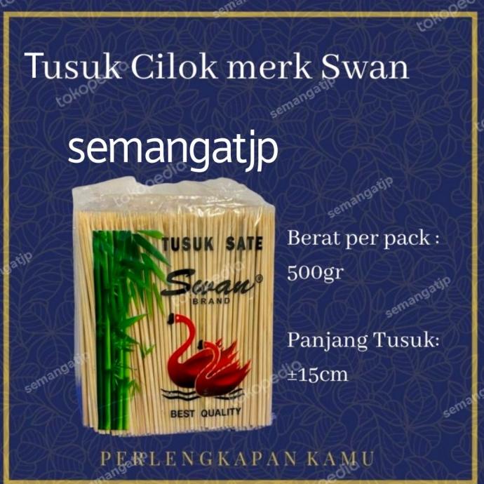 Tndm*231 Tusuk Sate Bambu 15Cm / Tusukan / Cimol / Sosis