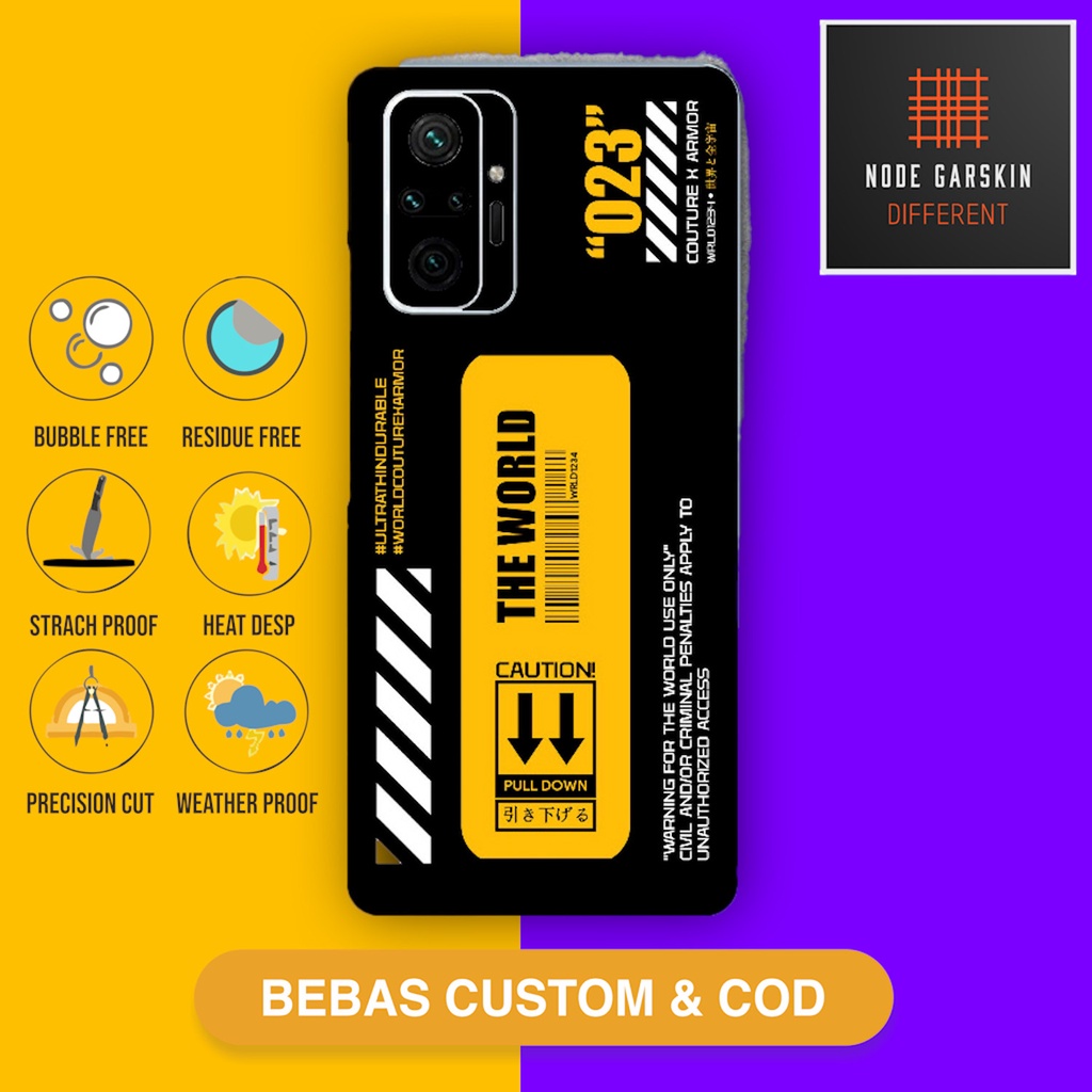 Garskin Skin Redmi Note 10 Pro Fullbody Atau Backonly skn  - Vinyl Protector