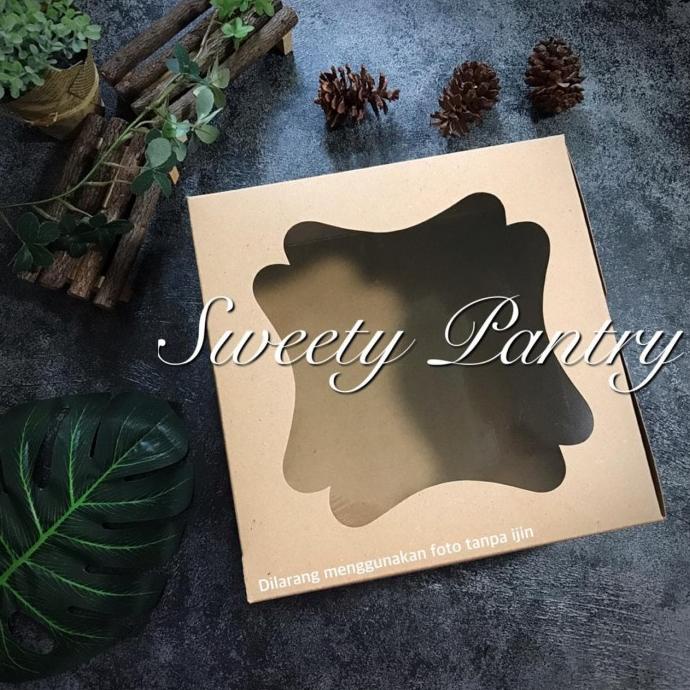 

Jksg*179 32512 B - Dus Kue / Cake Box / Packaging Kue Ukuran 25X25X12Cm Brown