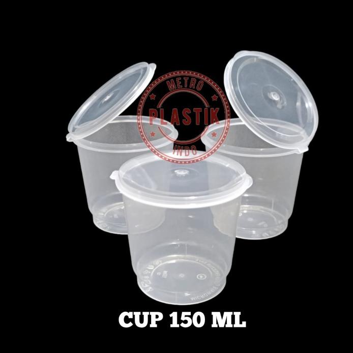 Iqwo*124 Thinwall Cup Merpati Puding 150Ml Isi 25Pcs / Cup Saos 150Ml / Cup Sam
