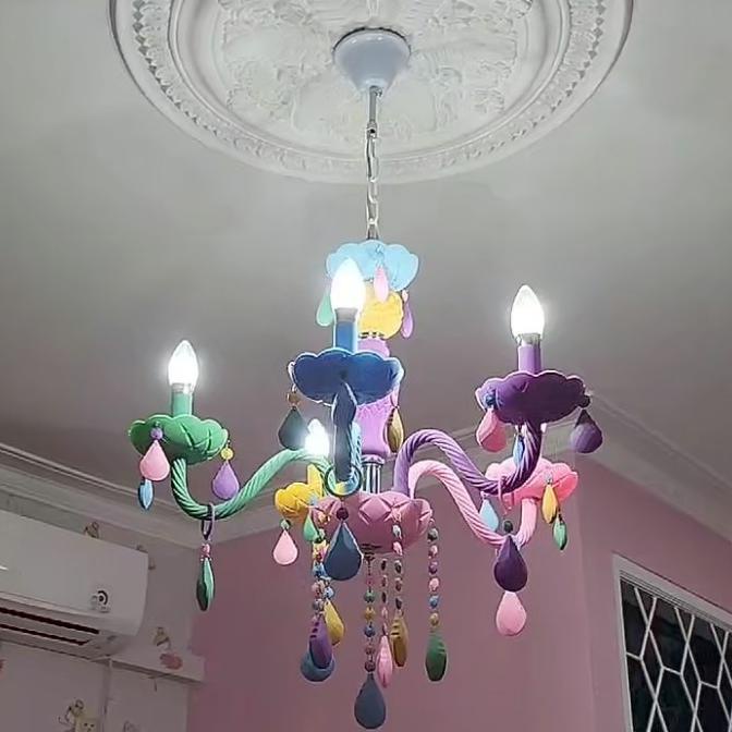 Lampu gantung hias minimalis dekorasi ruang kamar tidur anak perempuan Premium