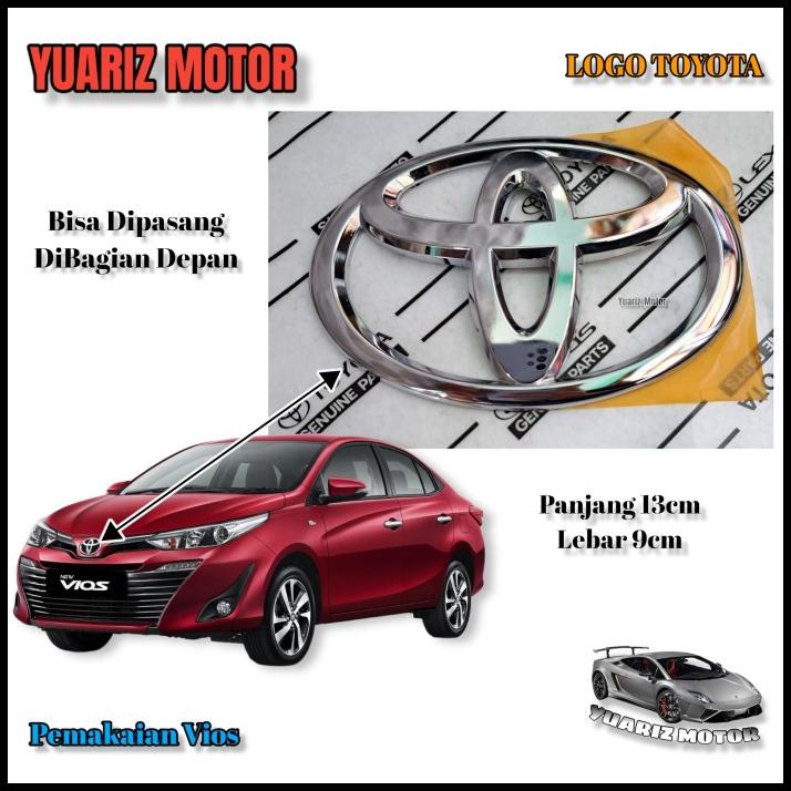 BEST DEAL LOGO GRILL DEPAN TOYOTA VIOS ORIGINAL/EMBLEM LOGO BAGASI BELAKANG VIOS 