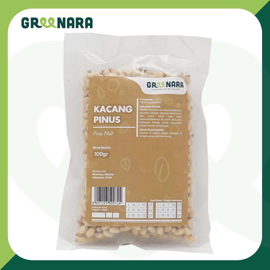 

Raw Pine Nut 100Gr / Kacang Pinus Mentah 100Gr