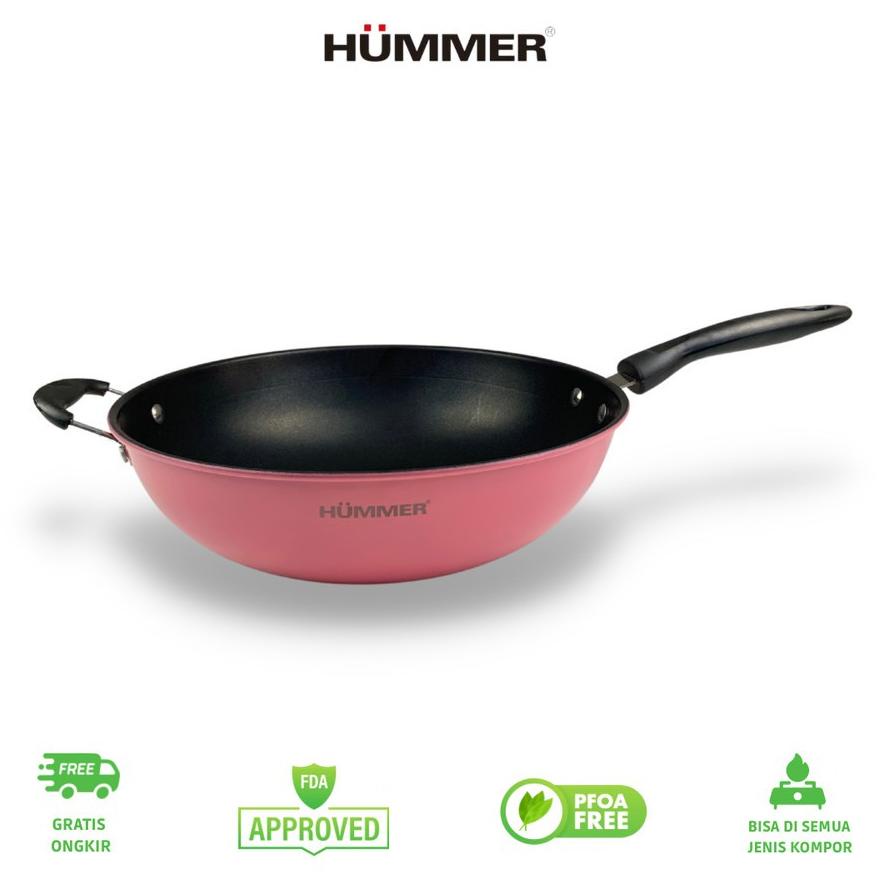 Hummer - Wajan wok Penggorengan Teflon 30 cm