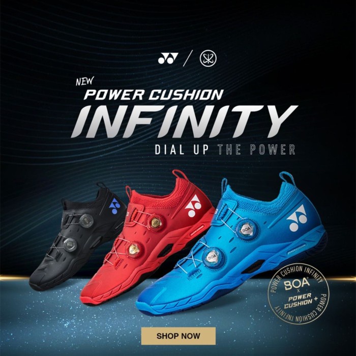 ✨Original Sepatu Badminton Yonex Infinity Boa Original Terbaru