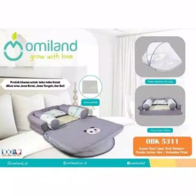 OMILAND KASUR BAYI BUMPER PANDA SERIES + KELAMBU OBK5311 JINANANISA
