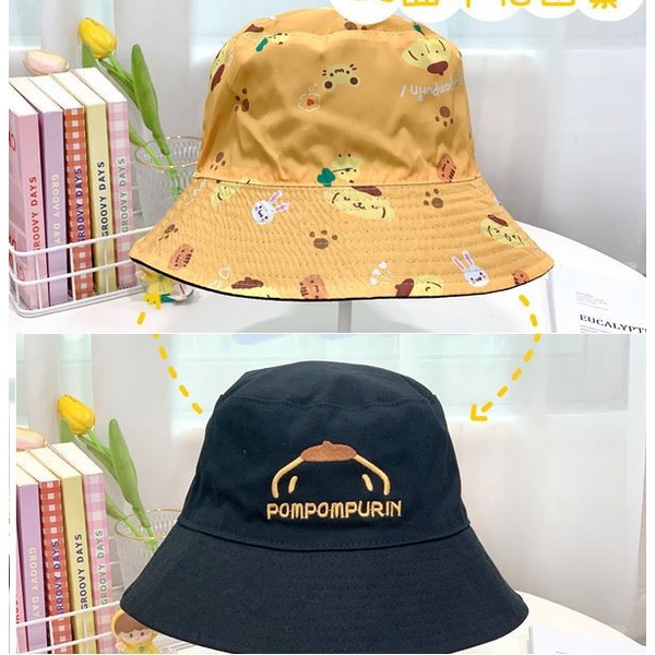 BUCKET HAT REVERSIBLE TOPI SANRIO HELLO KITTY CINNAMOROLL MY MELODY