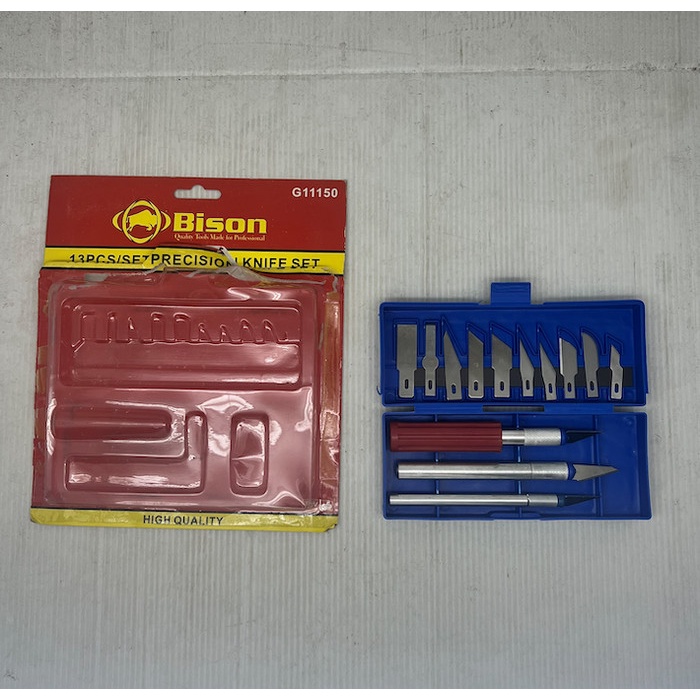 

.........] BISON pisau cutter hobby 13pcs art knife precision