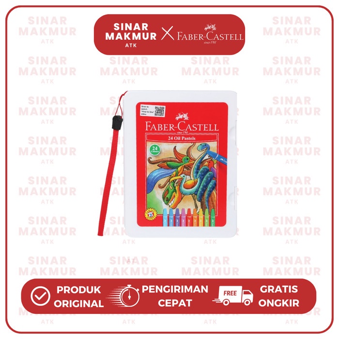 

Hexagonal Crayon/Oil Pastel 12/24/48/60/72 Warna Faber Castell (Set)