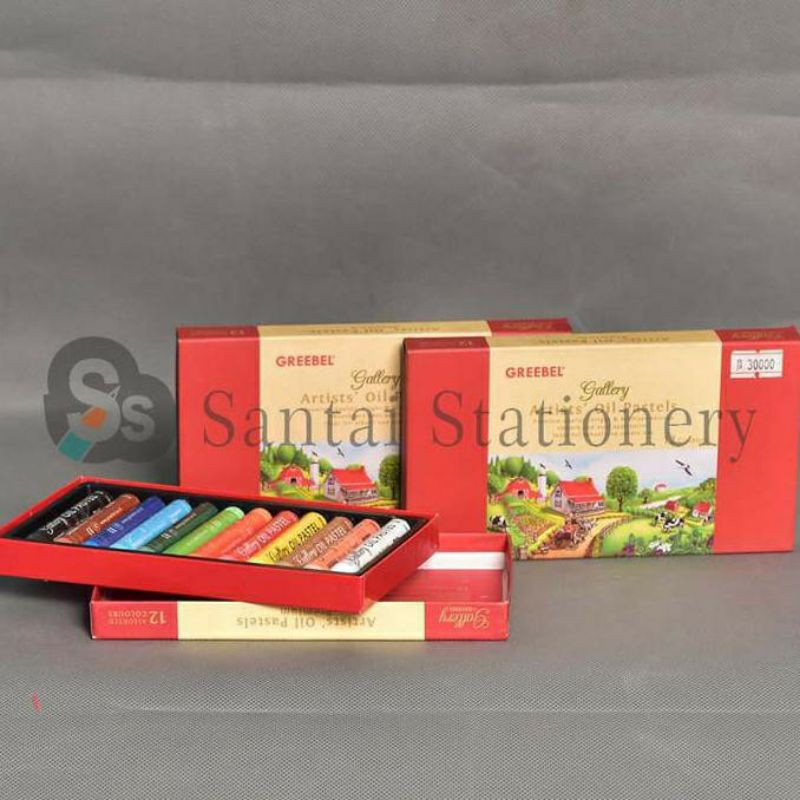 

Artists Greebel Gallery Oil Pastels 12 Colours Crayon 12 Warna