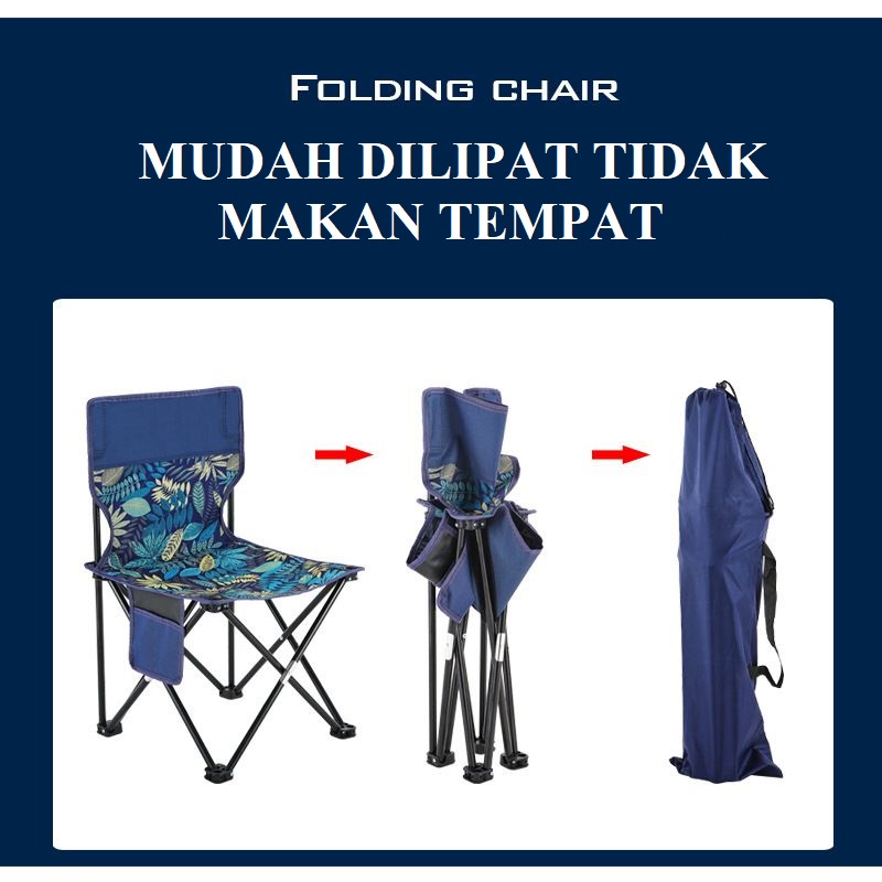 Bangku Lipat Mancing Ukuran Extra Besar & Besar Kemah Outdoor Kursi Portable Camping Piknik Pancing