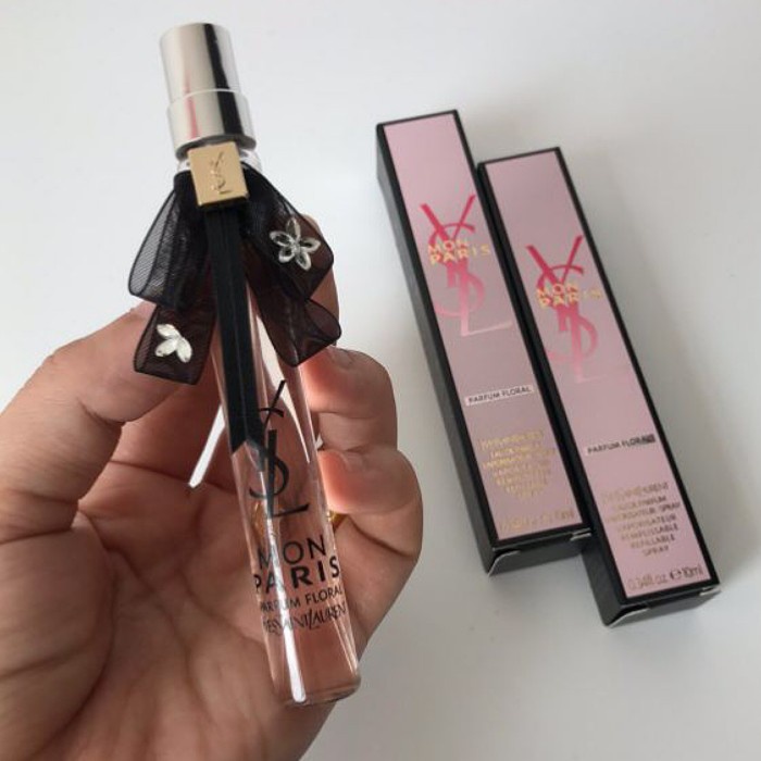 OCacaca- PARFUM TRAVEL SIZE YVES SAINT LAURENT YSL MON PARIS FLORAL EDP VIAL