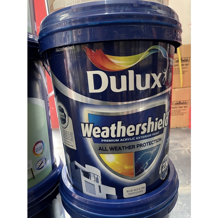 Cat Dulux Weathershield Brilliant White 20 liter -Megah CT