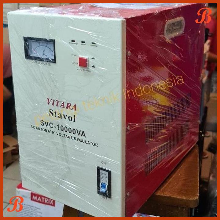 STABILIZER LISTRIK 10000 VA 10000 WATT STAVOLT VITARA 100% TEMBAGA | VTR