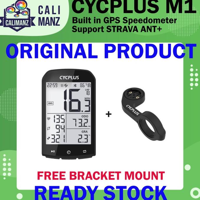CYCPLUS M1 Speedometer GPS Sepeda Support Strava ANT+